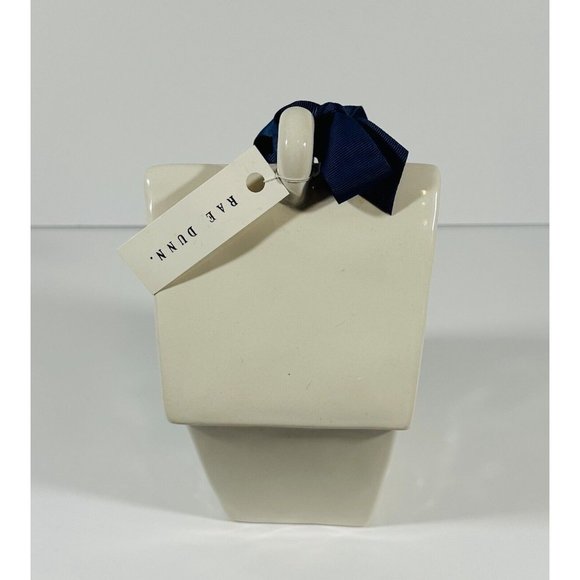 Rae Dunn KNOCK Birdhouse NEST Artisan Collection Magenta Blue Ribbon Farmhouse - Picture 4 of 10